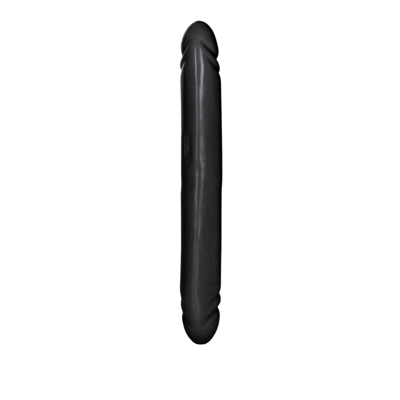 Фалоімітатор двосторонній реалістичний California Exotic Novelties чорний, 30 х 4 см - Изображение 2