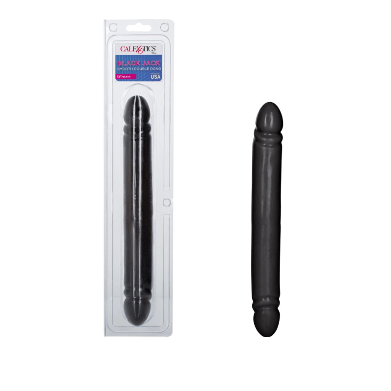 Фалоімітатор двосторонній реалістичний California Exotic Novelties чорний, 30 х 4 см - Изображение 6
