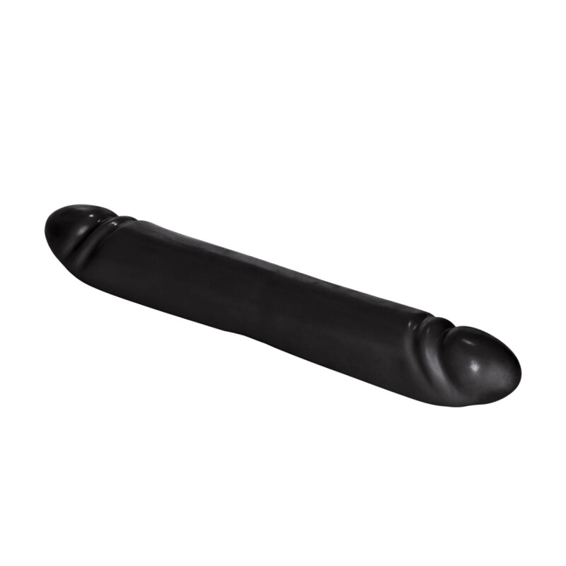 Фалоімітатор двосторонній реалістичний California Exotic Novelties чорний, 30 х 4 см - Изображение 3