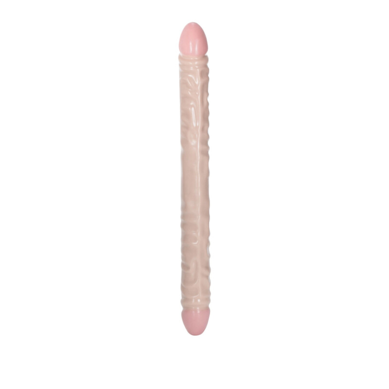 Фалоімітатор подвійний реалістичний California Exotic Novelties бежевий, 46 х 4 см - Изображение 1