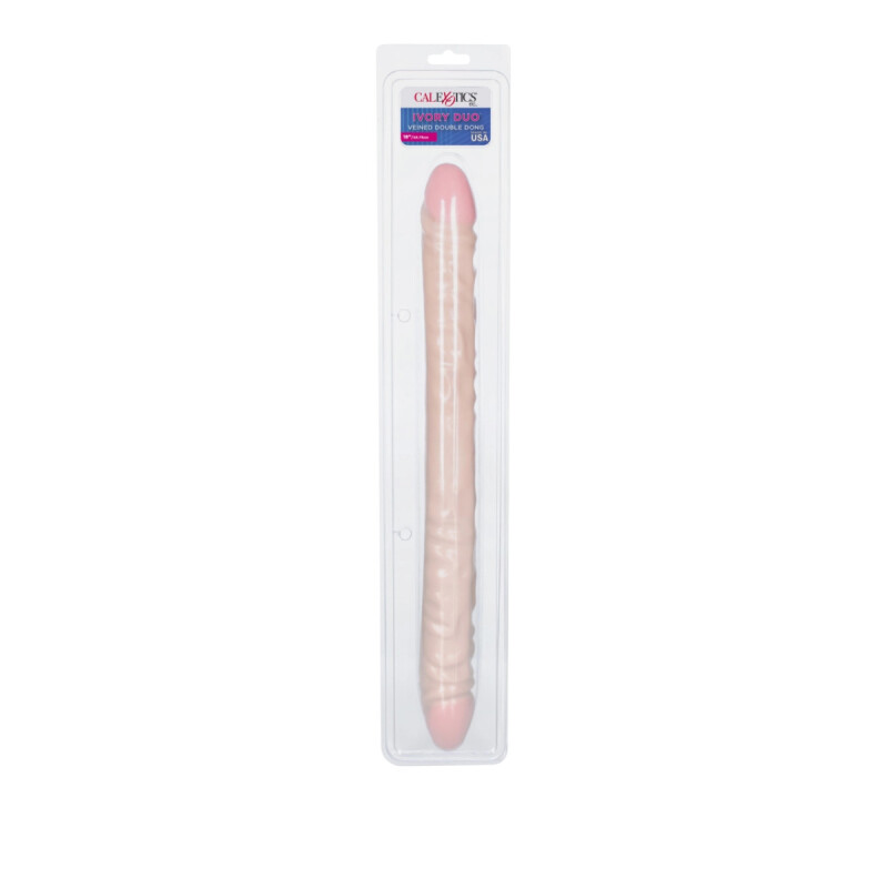Фалоімітатор подвійний реалістичний California Exotic Novelties бежевий, 46 х 4 см - Изображение 4