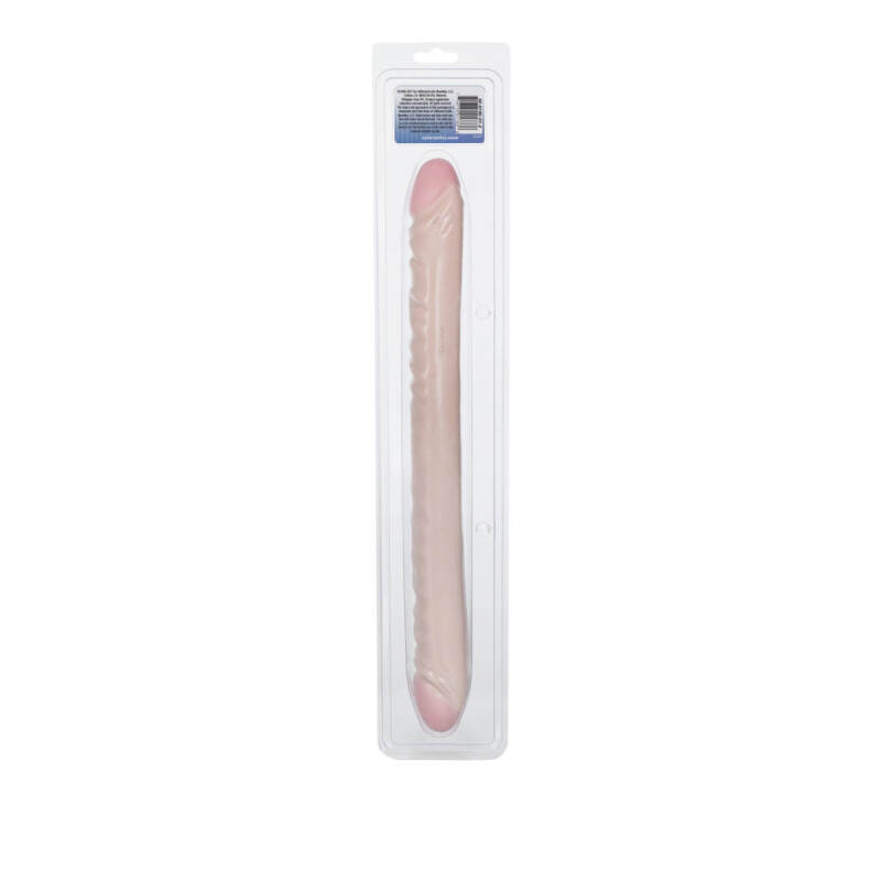 Фалоімітатор подвійний реалістичний California Exotic Novelties бежевий, 46 х 4 см - Изображение 5