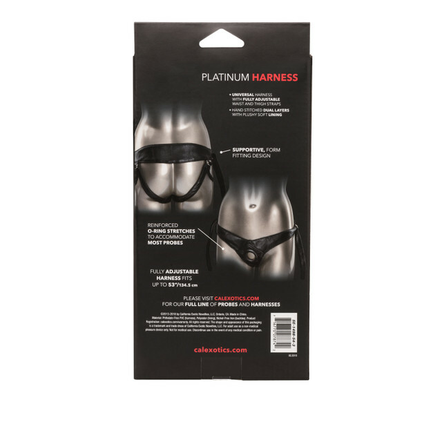 Трусики для страпону Universal Love Rider Platinum Harness, шкірозамінник, чорні - Зображення 5