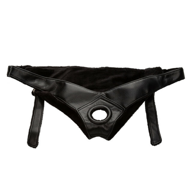 Трусики для страпону Universal Love Rider Platinum Harness, шкірозамінник, чорні - Зображення 2