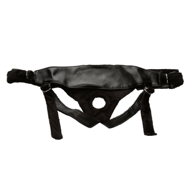 Трусики для страпону Universal Love Rider Platinum Harness, шкірозамінник, чорні - Зображення 3