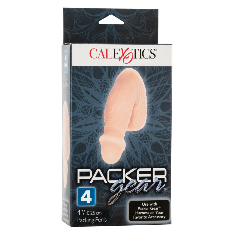Фалоімітатор реалістичний California Exotic Novelties з мошонкою, бежевий, 10.3 х 3.7 см - Зображення 1