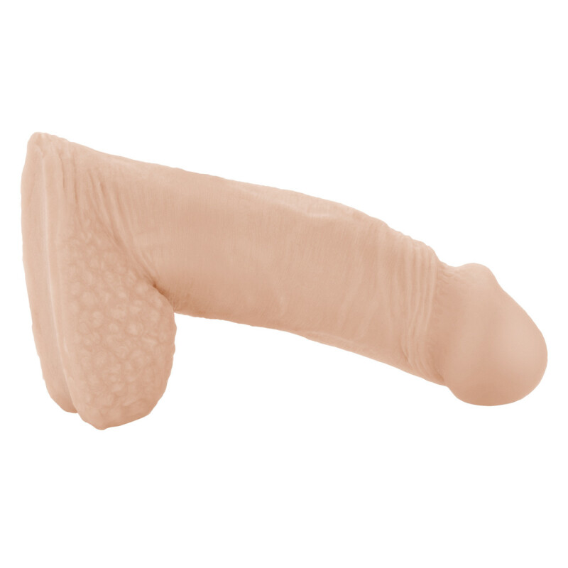 Фалоімітатор реалістичний California Exotic Novelties з мошонкою, бежевий, 12.7 х 3.7 см - Изображение 3