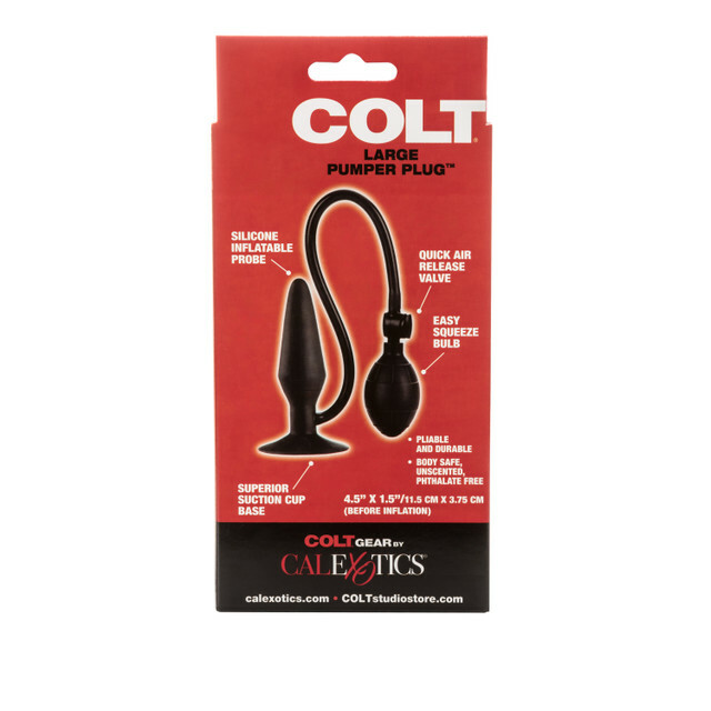Анальна пробка з накачуванням COLT Large Pumper Plug, 11.5 см х 3.7 см - Зображення 8