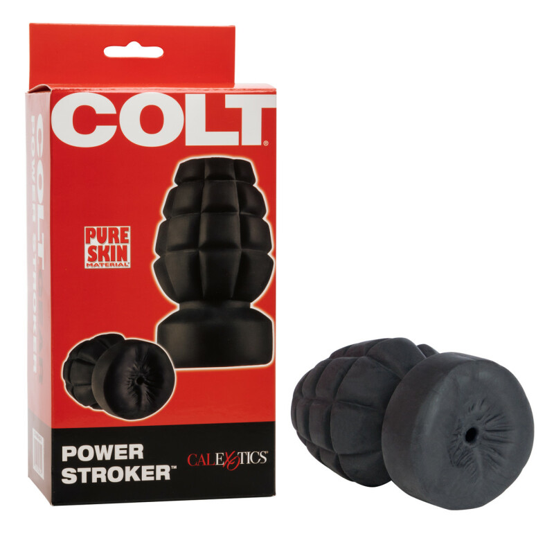 Мастурбатор у формі гранати COLT Power Stroker чорного кольору, 11.5 см x 6.25 см