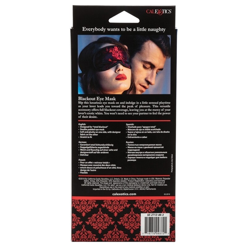 Маска на очі CalExotics, червона - Изображение 6