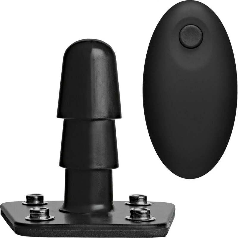 Страпон з вібруючим адаптером G-Spot Vibrating Pleasure Set з дистанційним пультом, чорний, 16.5 х 3.8 см - Зображення 5
