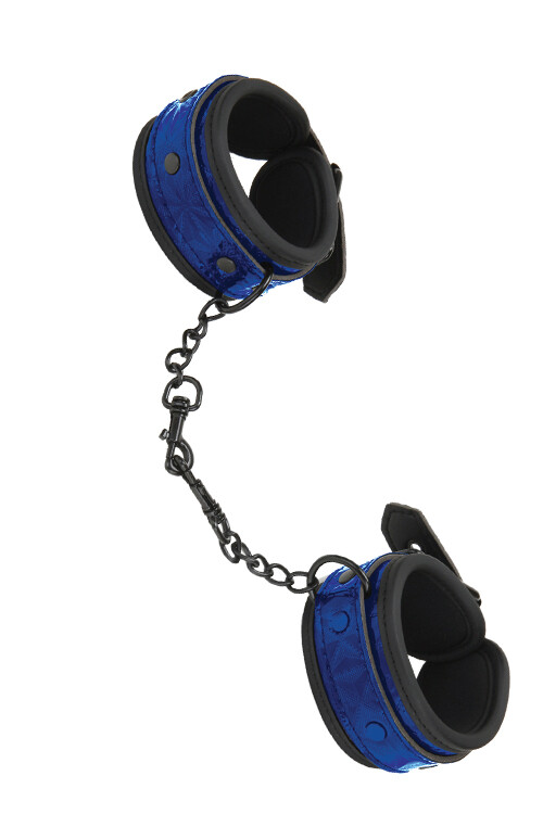 Наручники WHIPSMART DIAMOND HAND CUFF BLUE, сині