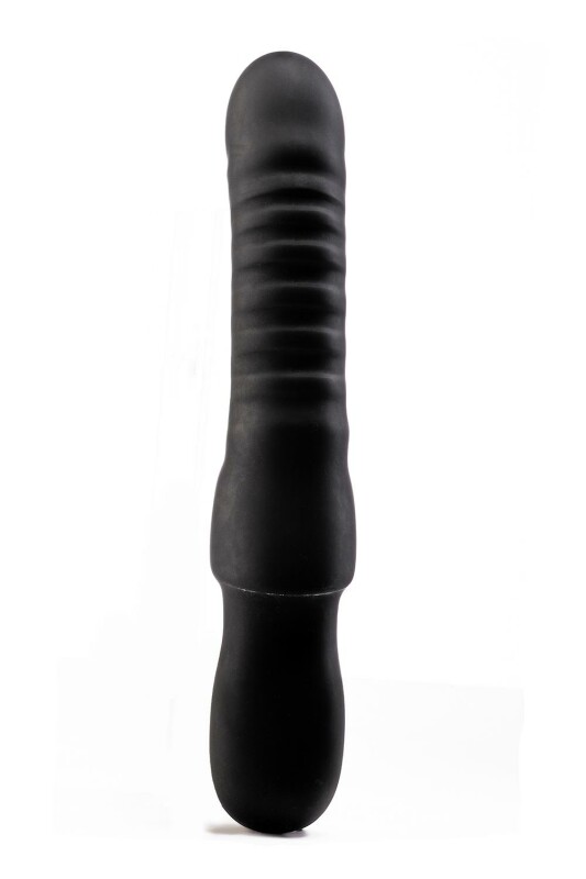 Вібратор рельєфний Dream Toys Midnight Magic із кліторальною стимуляцією чорний, 23 х 4 см - Зображення 4