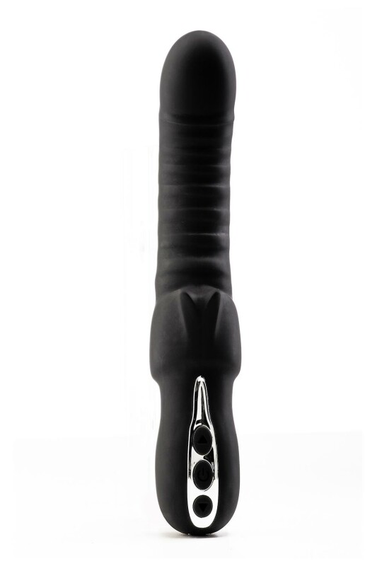 Вібратор рельєфний Dream Toys Midnight Magic із кліторальною стимуляцією чорний, 23 х 4 см - Зображення 7