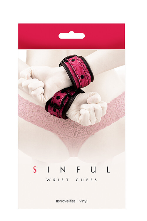 Наручники NS Novelties SINFUL PINK WRIST CUFFS - Изображение 1