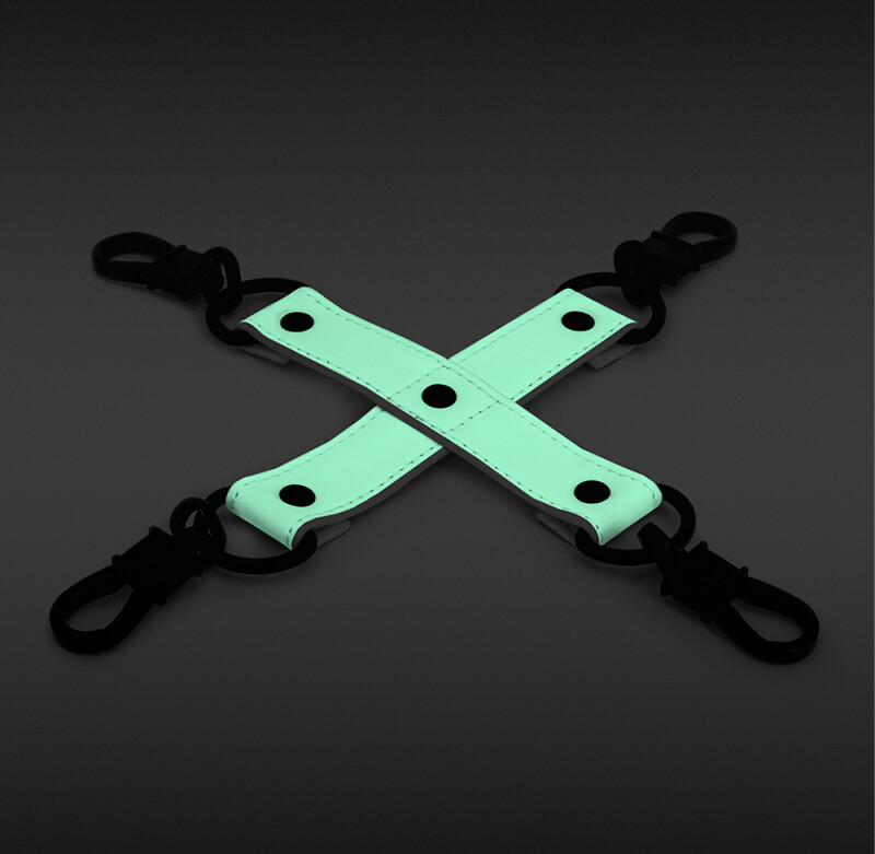 Хрестовина, що світиться в темряві NS Novelties GLO BONDAGE HOG TIE - Зображення 2