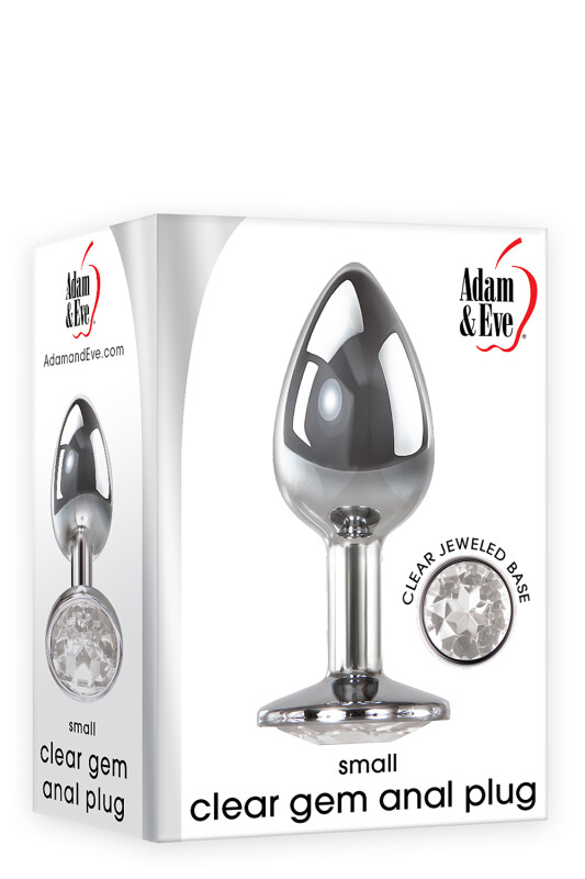 Анальна пробка з каменем A&amp;E Clear Gem Anal Plug Small, 7.1 х 2.7 см - Изображение 1