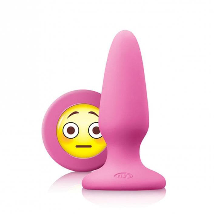 Анальна пробка NS Novelties, M, Mojis OMG рожева 3.7 х 10.5 см