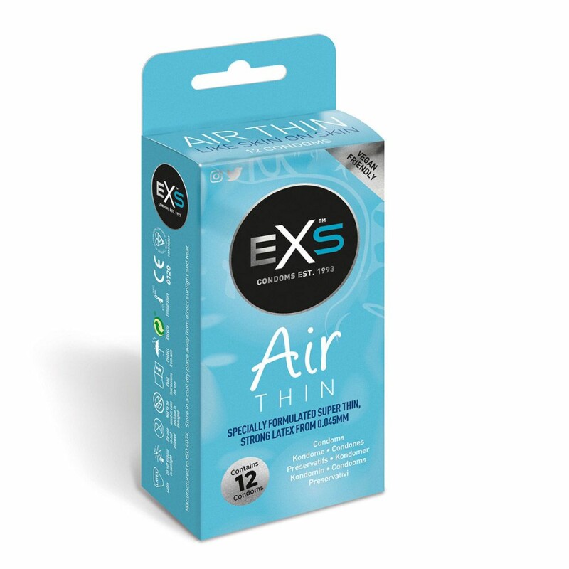 Презервативи EXS Air Thin Feel із латексу високої якості 12 шт