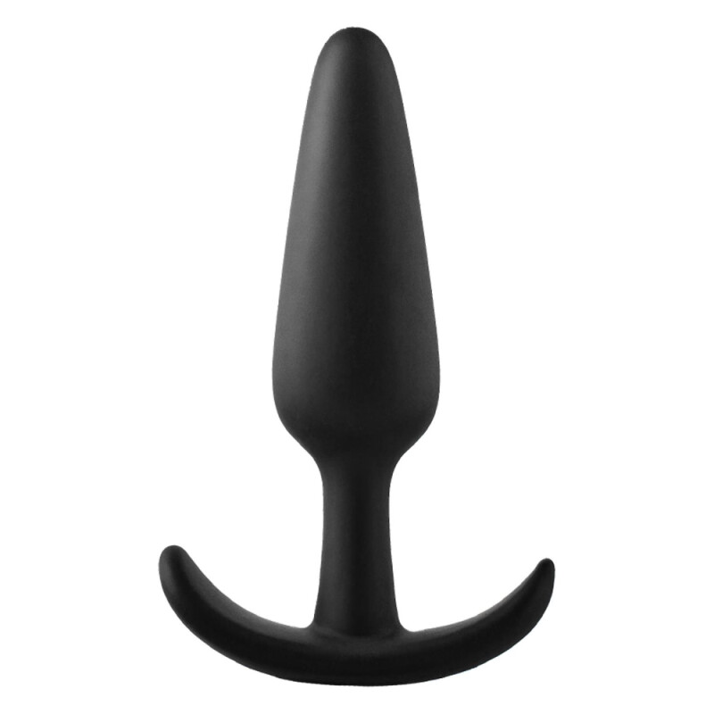 Анальна пробка Dream Toys Fantasstic з обмежувачем, чорна, 8.3 х 2.1 см