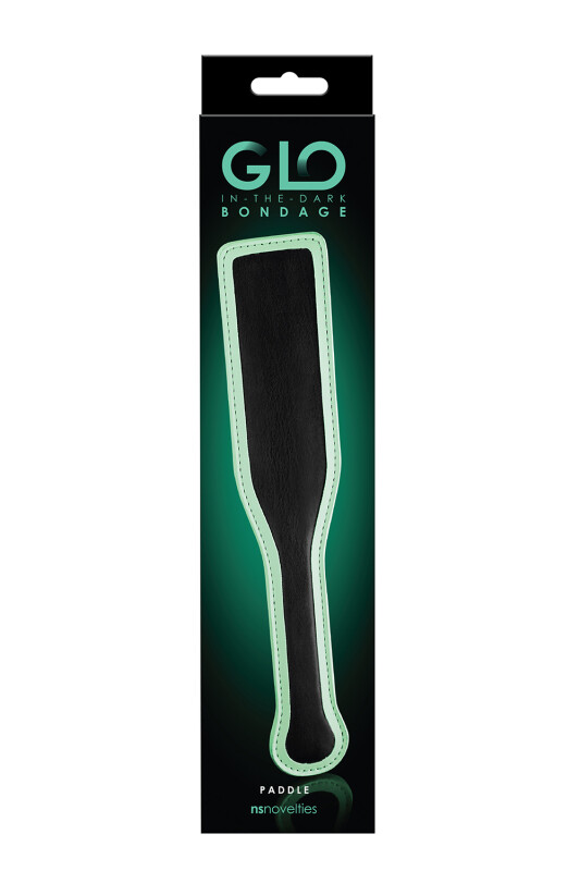 Ляскалка що світиться NS Novelties GLO біло-чорна 29.7 х 5.5 см
