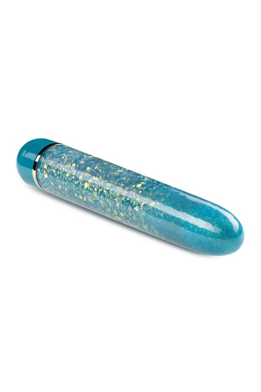 Вібратор з блискітками Blush Etherial Periwinkle, блакитний, 17.7 х 2.5 см - Зображення 2