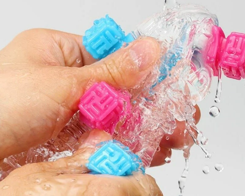 Мастурбатор нереалістичний TENGA Bobble Crazy Cubes різнокольоровий, 16.5 х 4.5 см - Изображение 7