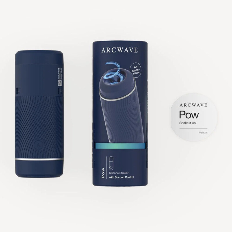 Мастурбатор хай-тек у колбі Arcwave Pow Stroker Blue, рельєфний, 18 х 7 см - Изображение 9