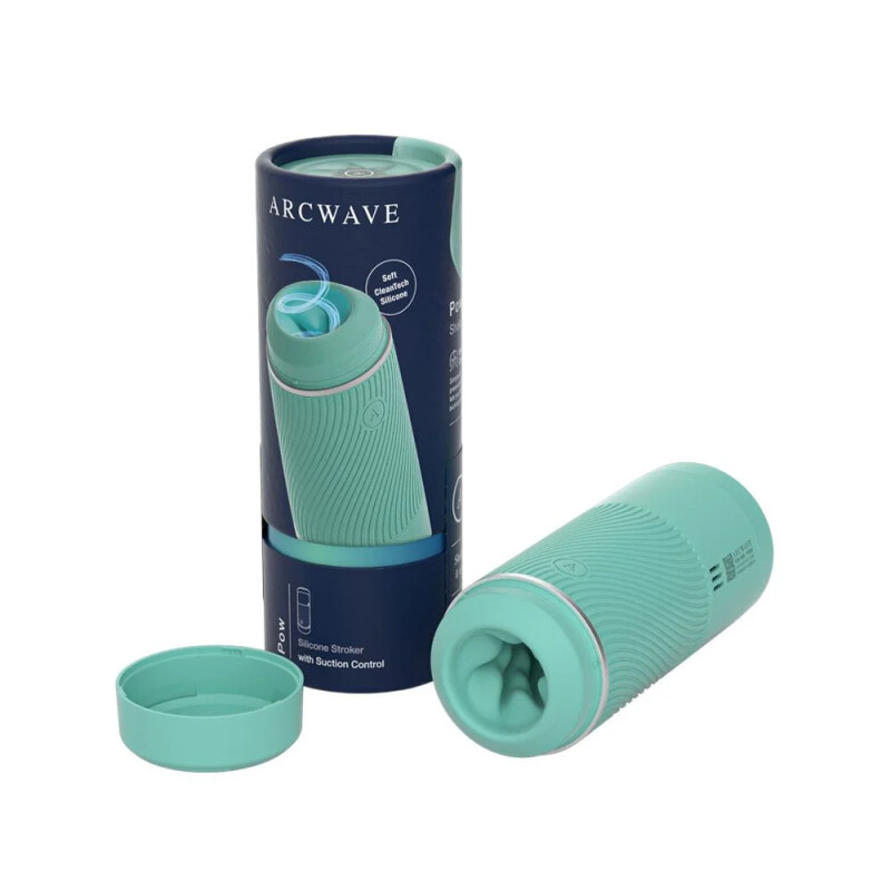 Мастурбатор хай-тек у колбі Arcwave Pow Stroker Mint, рельєфний, 18 х 7 см