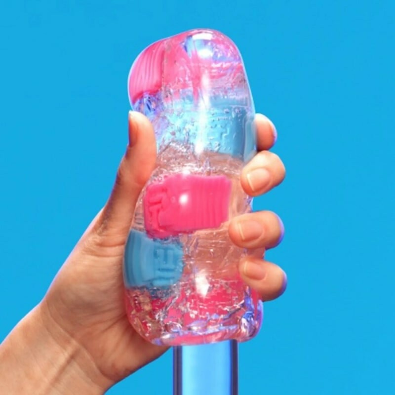 Мастурбатор нереалістичний TENGA Bobble Crazy Cubes різнокольоровий, 16.5 х 4.5 см - Изображение 8