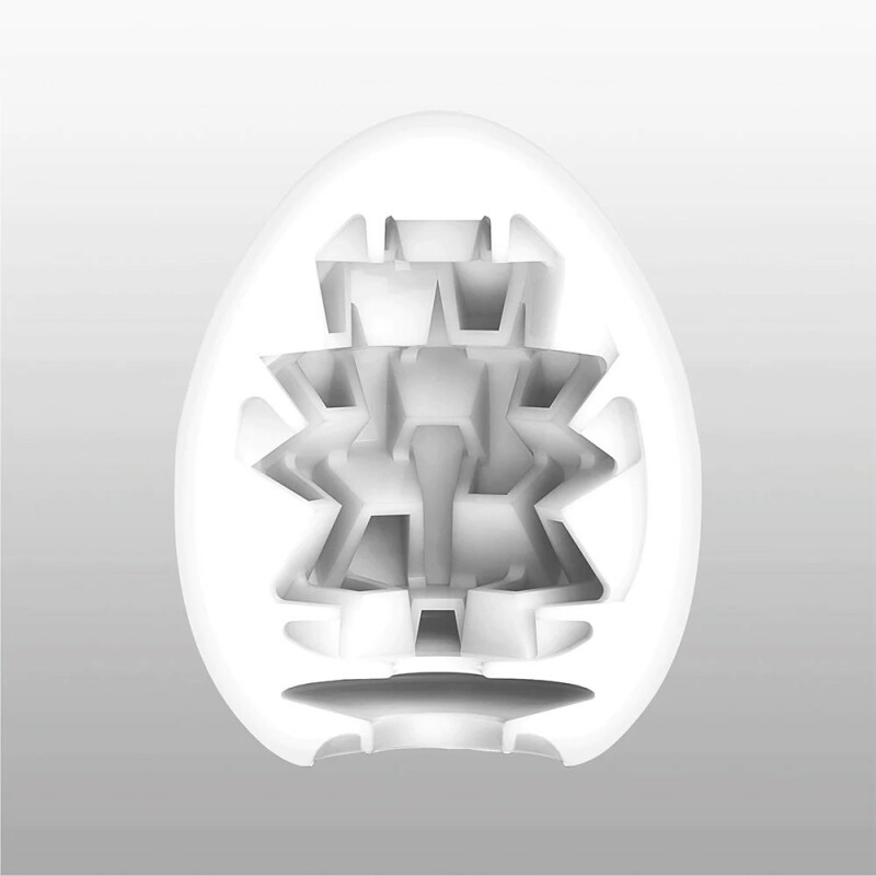 Мастурбатор хай-тек TENGA Egg New Standard Boxy білий, 4.9 × 4.9 × 6.09 см - Изображение 1