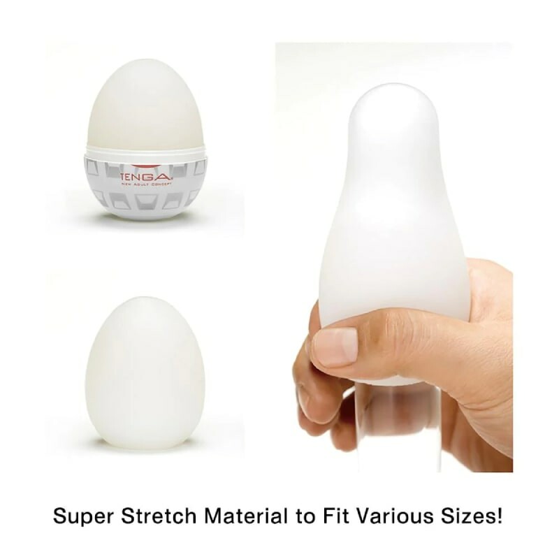 Мастурбатор хай-тек TENGA Egg New Standard Wavy II білий, 4.9 × 4.9 × 6.09 см - Изображение 2