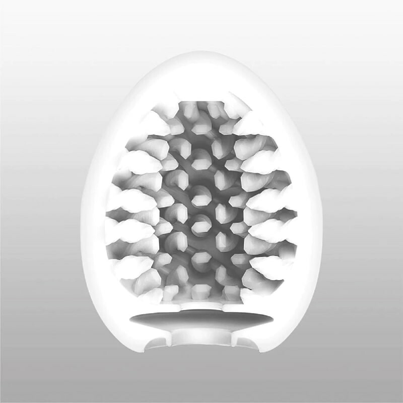 Мастурбатор хай-тек TENGA Egg New Standard Brush білий, 4.9 × 4.9 × 6.09 см - Изображение 4