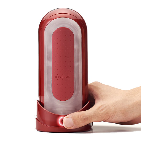 Мастурбатор зі станцією для нагрівання FLIP 0(ZERO) RED &amp; WARMER SET - Зображення 3