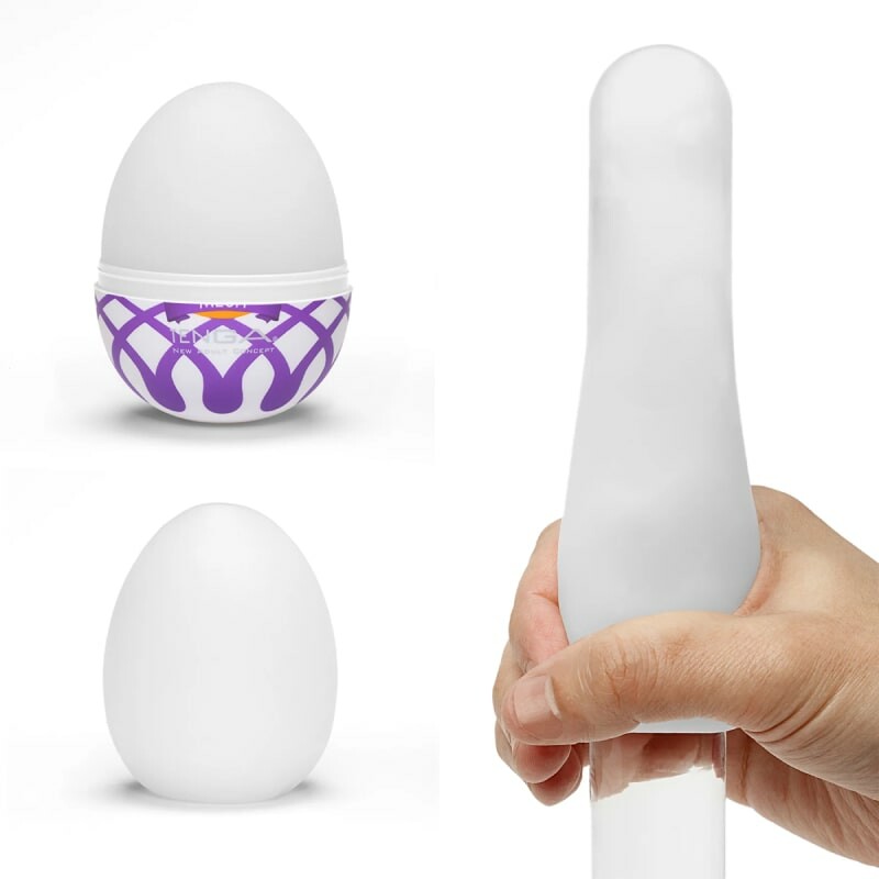 Мастурбатор хай-тек TENGA Egg Wonder Mesh білий, 4.9 × 4.9 × 6.1 см - Изображение 7