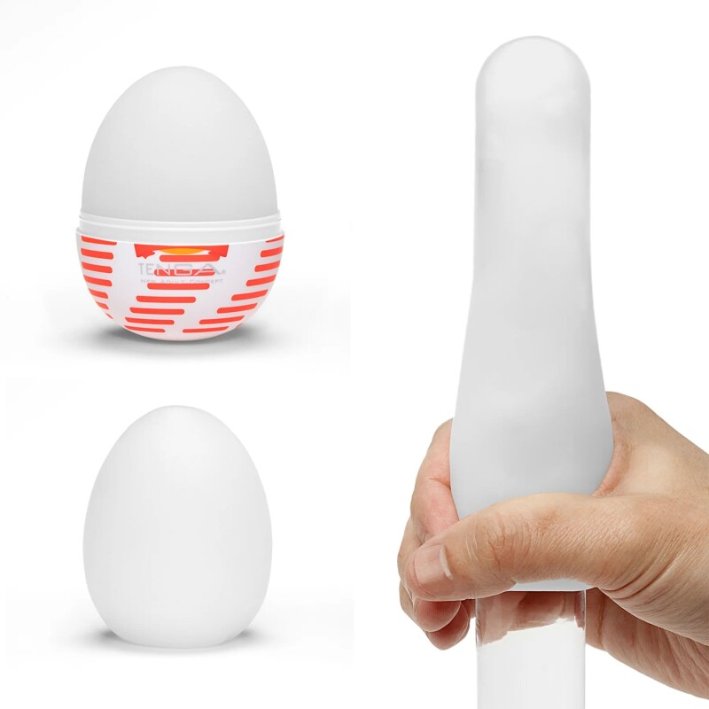 Мастурбатор нереалістичний Tenga Egg Tube Easy Beat, рельєфний, зі змащенням, 49×49×61 мм - Зображення 2