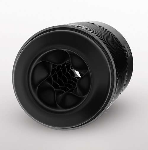 Мастурбатор хай-тек у колбі Arcwave Pow Stroker Black, рельєфний, 18 х 7 см - Изображение 4