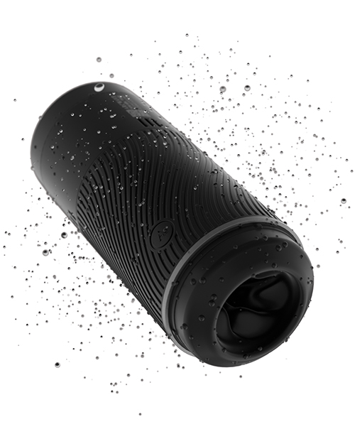Мастурбатор хай-тек у колбі Arcwave Pow Stroker Black, рельєфний, 18 х 7 см - Изображение 2