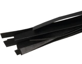Флогер з рельєфною рукояттю Fetish Flogger чорний - Зображення 2