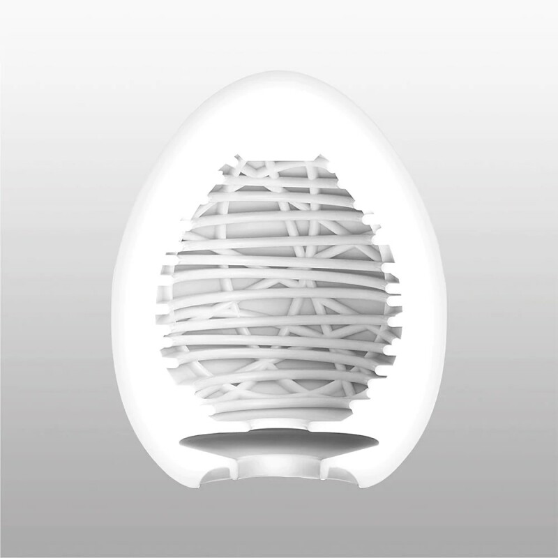 Мастурбатор хай-тек TENGA Egg New Standard Silky II білий, 4.9 × 4.9 × 6.09 см - Зображення 4
