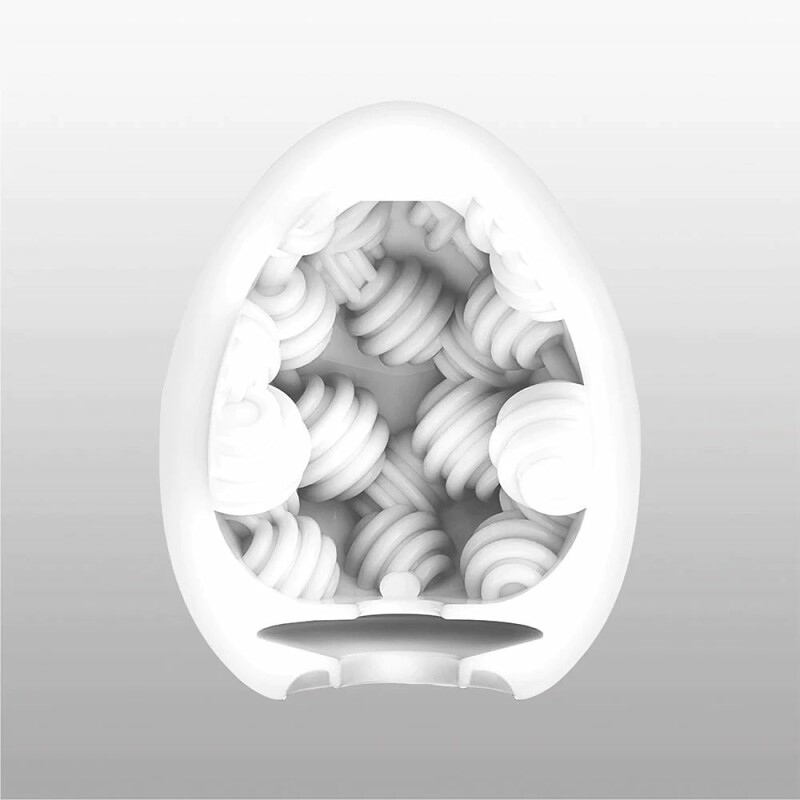 Мастурбатор хай-тек TENGA Egg New Standard Sphere білий, 4.9×4.9×6.09 см - Изображение 4