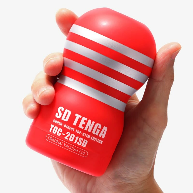 Мастурбатор міні у колбі Tenga SD Original Vacuum Cup Gentle червоний - Зображення 4