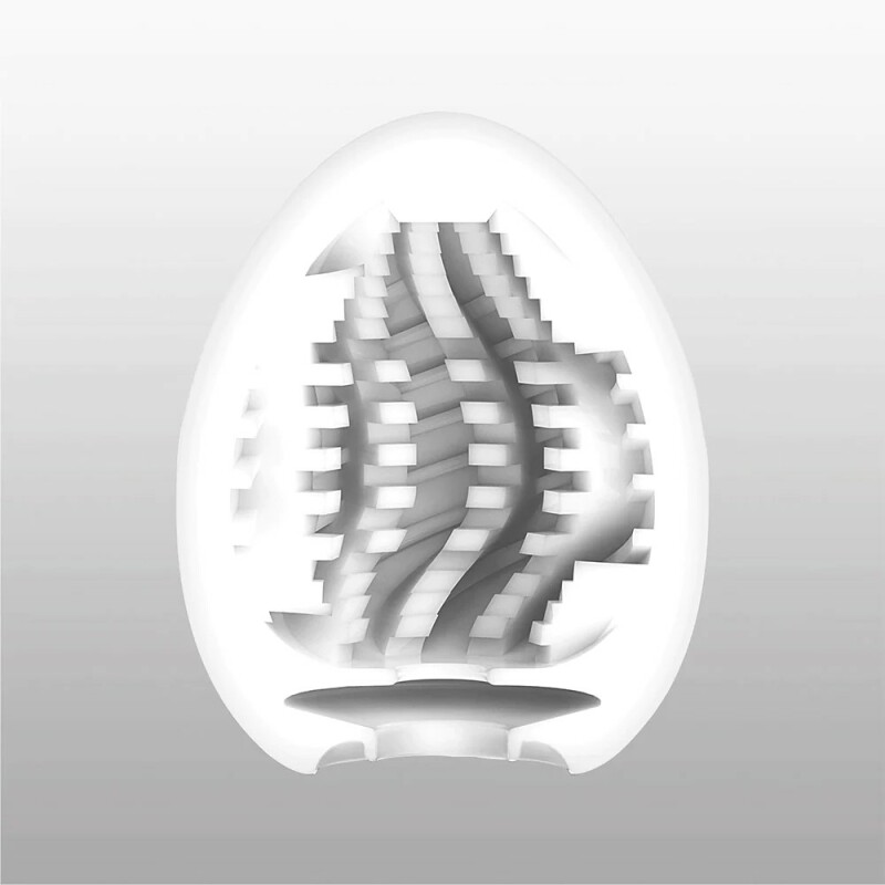 Мастурбатор хай-тек TENGA Egg New Standard Tornado білий, 4.9×4.9×6.09 см - Изображение 4