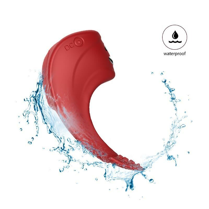 Ерекційне кільце з електростимуляцією Foxshow Silicone Ring, червоне - Зображення 7
