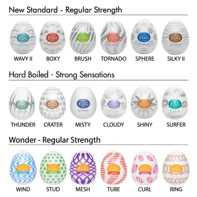 Мастурбатор нереалістичний EGG WAVY II COOL EDITION, рельєфний, зі змазкою, що охолоджує, 49 × 49 × 61 мм