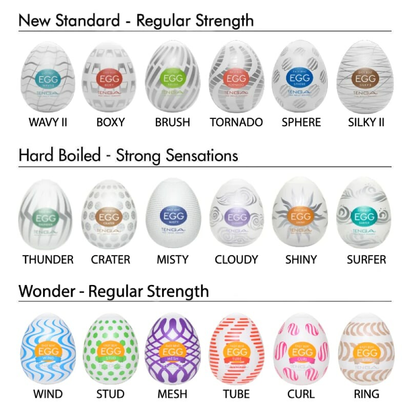 Мастурбатор хай-тек TENGA Egg New Standard Wavy II білий, 4.9 × 4.9 × 6.09 см - Изображение 4