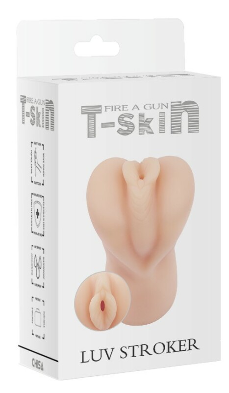 Мастурбатор реалістичний вагіна Chisa T-Skin, бежевий, 14.8 х 7.4 см - Изображение 1