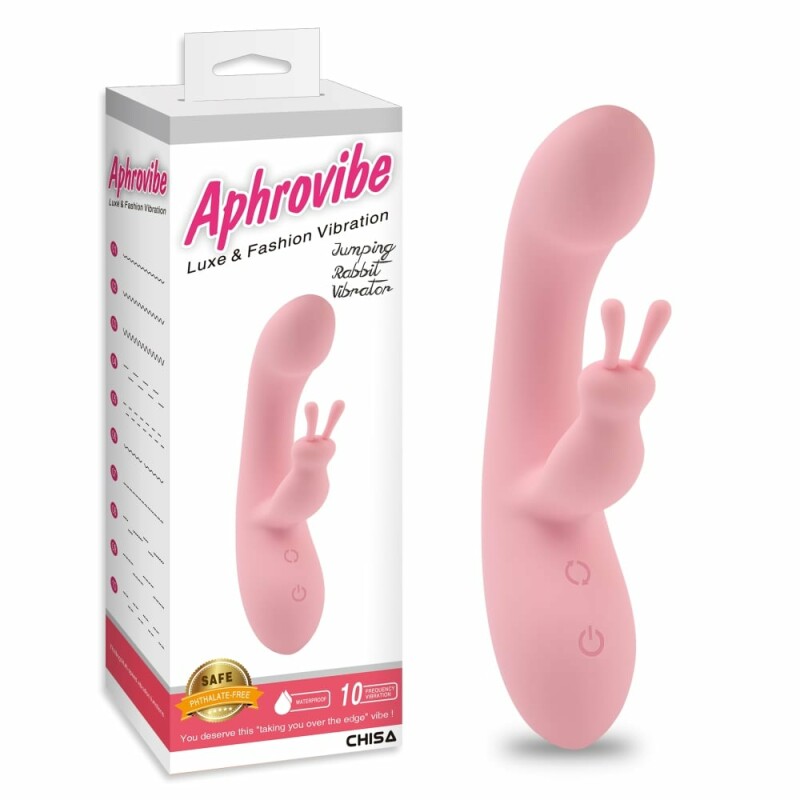 Вібратор-кролик Jumping Rabbit Aphrovibe, рожевий, 19.5 х 3.6 см - Зображення 2