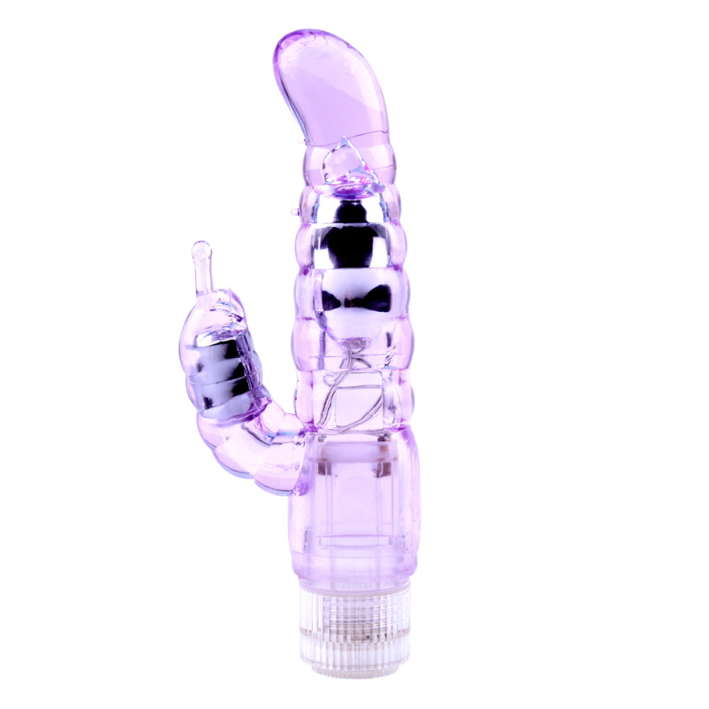 Вібратор-кролик Chisa Crystal Jellie Pleaser, фіолетовий, 21 см х 3.7 см - Изображение 1