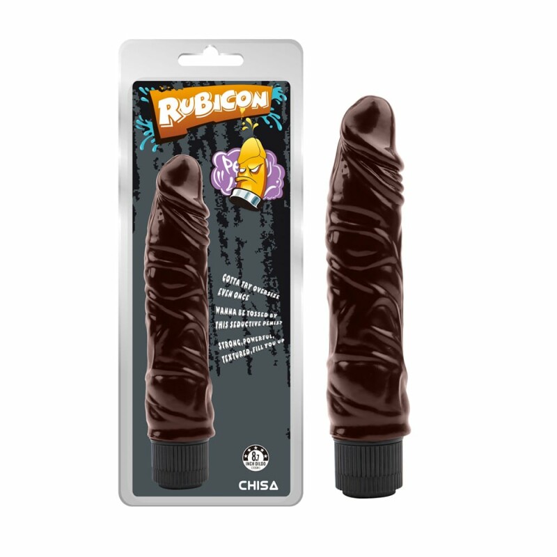 Реалістичний вібратор Chisa Rude Vibrating Him, 22 х 4.7 см, коричневий